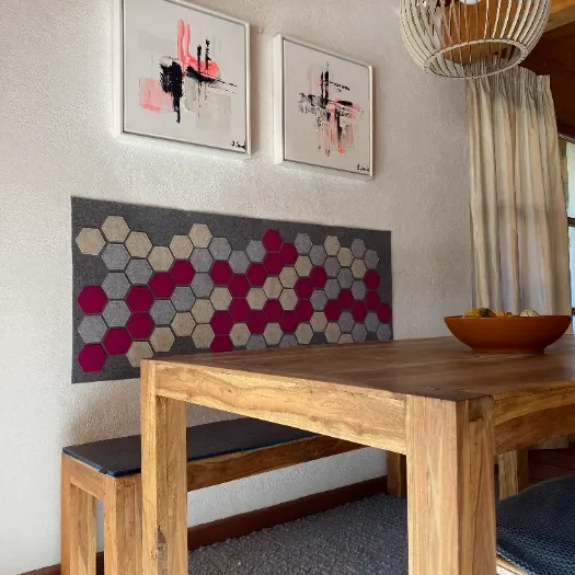 Filz Wandteppich von Atelier Wolke 8, handgenäht in Schliersee
